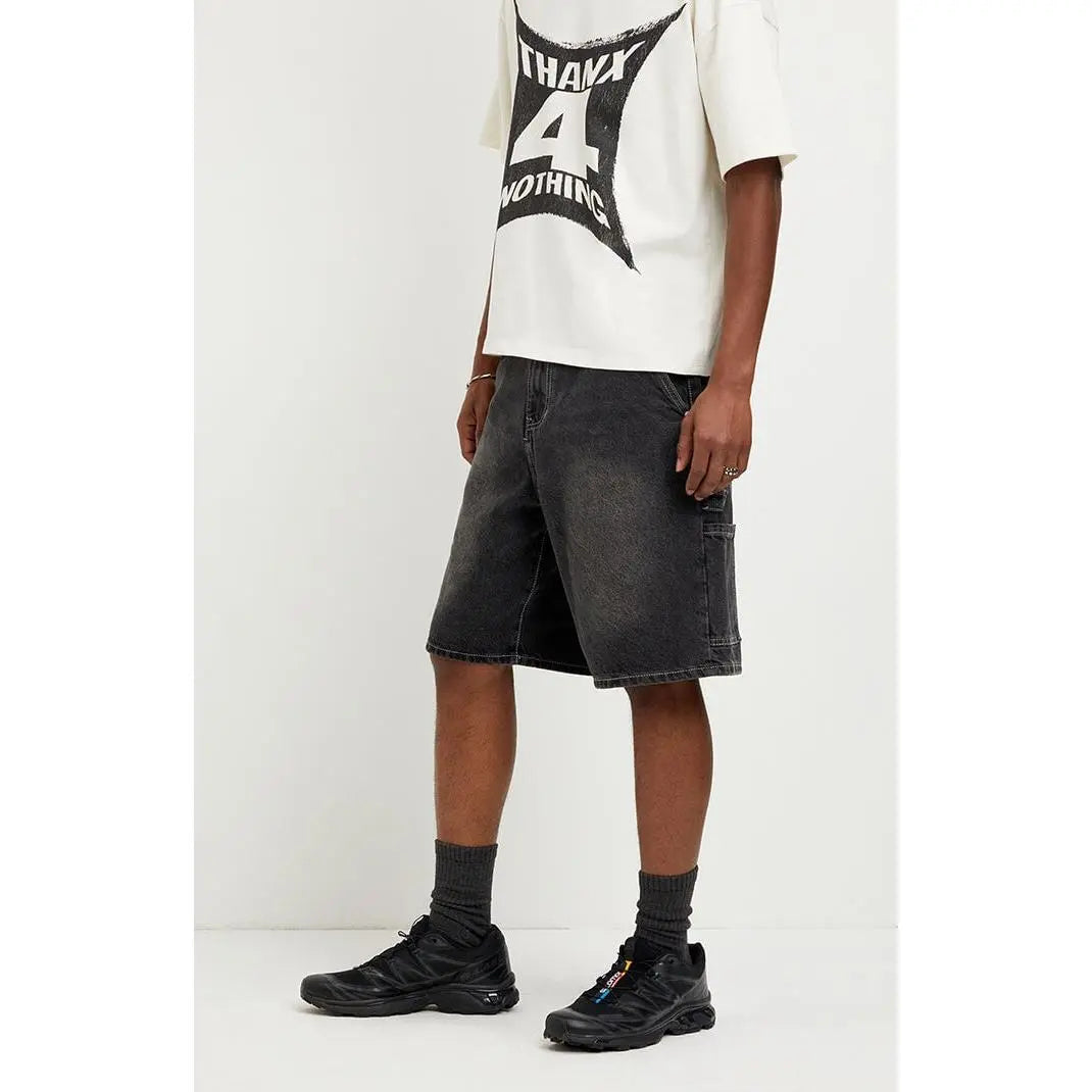 Pacsun Men's Parker Baggy Jean Shorts Carpenter Black