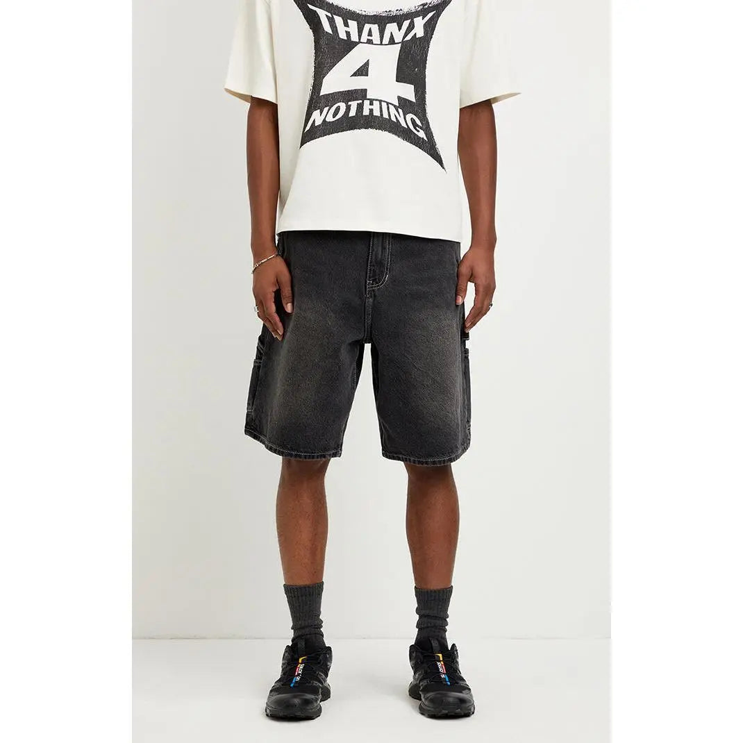 Pacsun Men's Parker Baggy Jean Shorts Carpenter Black